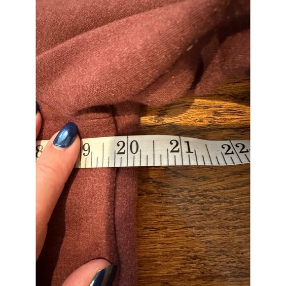 Pendleton Women's Cozy Hooded Sweatshirt Dress Maroon Size Small Cozy Layers - Picture 7 of 9